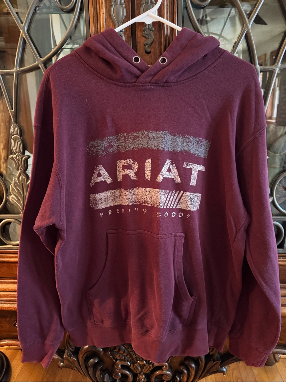 Ariat Men's Burgandy Hoodie